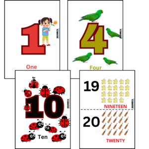 Brainich Numbers Flash Cards (1–20)